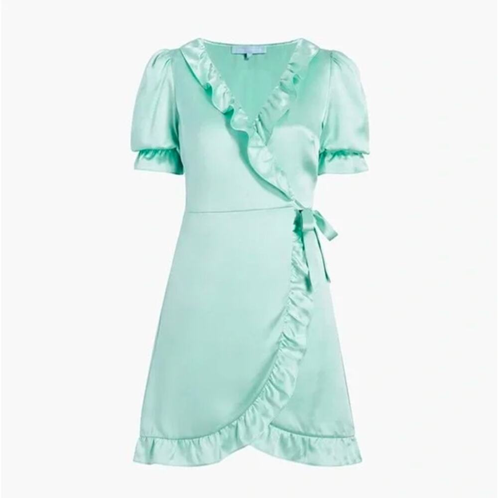 Hill House - The Nima Dress - Size 2XL - Mint Green with Ruffle Trim